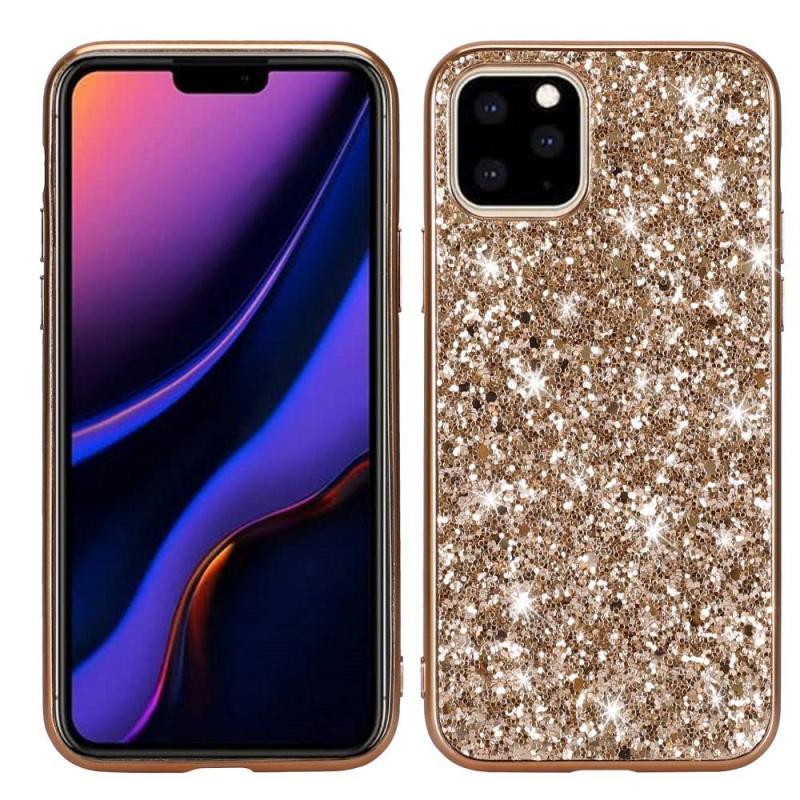 Glitrende Guld Cover til iPhone 11 - Mobiltilbehør