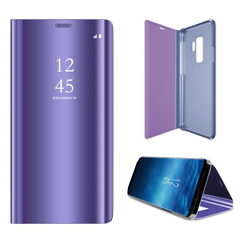Samsung Galaxy S9 Læder Cover med Vindue - Lilla