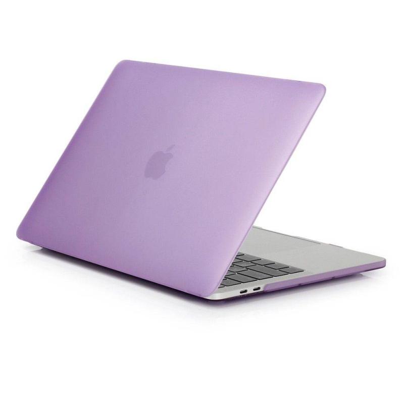Mat Hard Cover Front Bagcover til MacBook Air - Lys Lilla