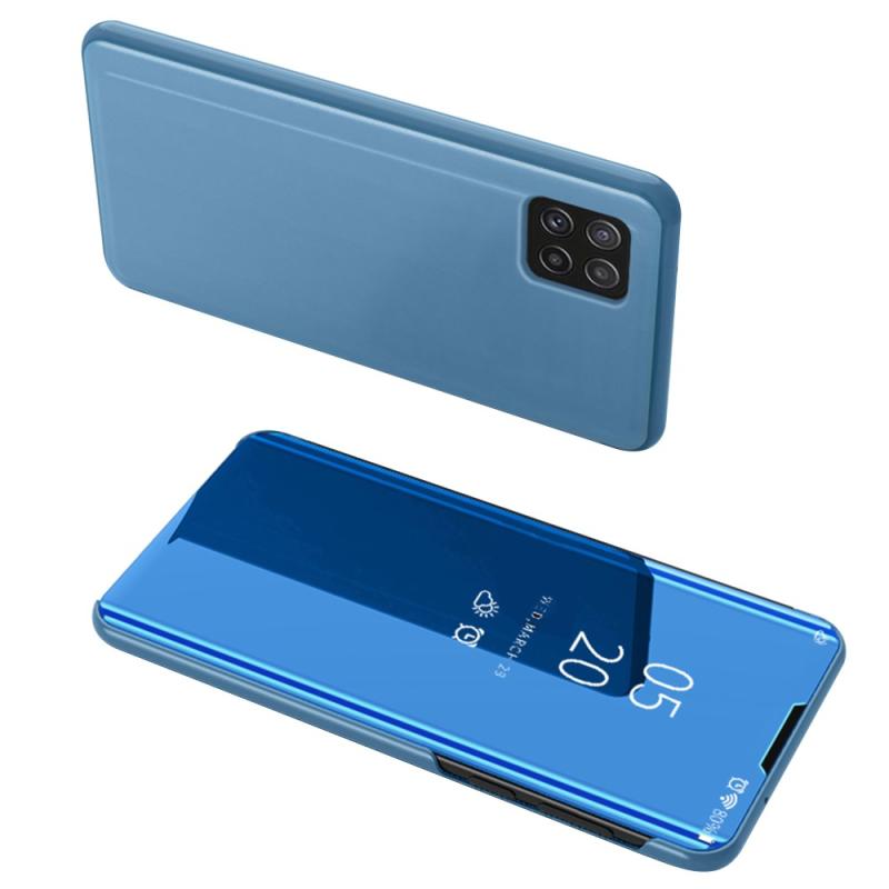 Samsung Galaxy A22 5G View Window Spejl Cover - Blå